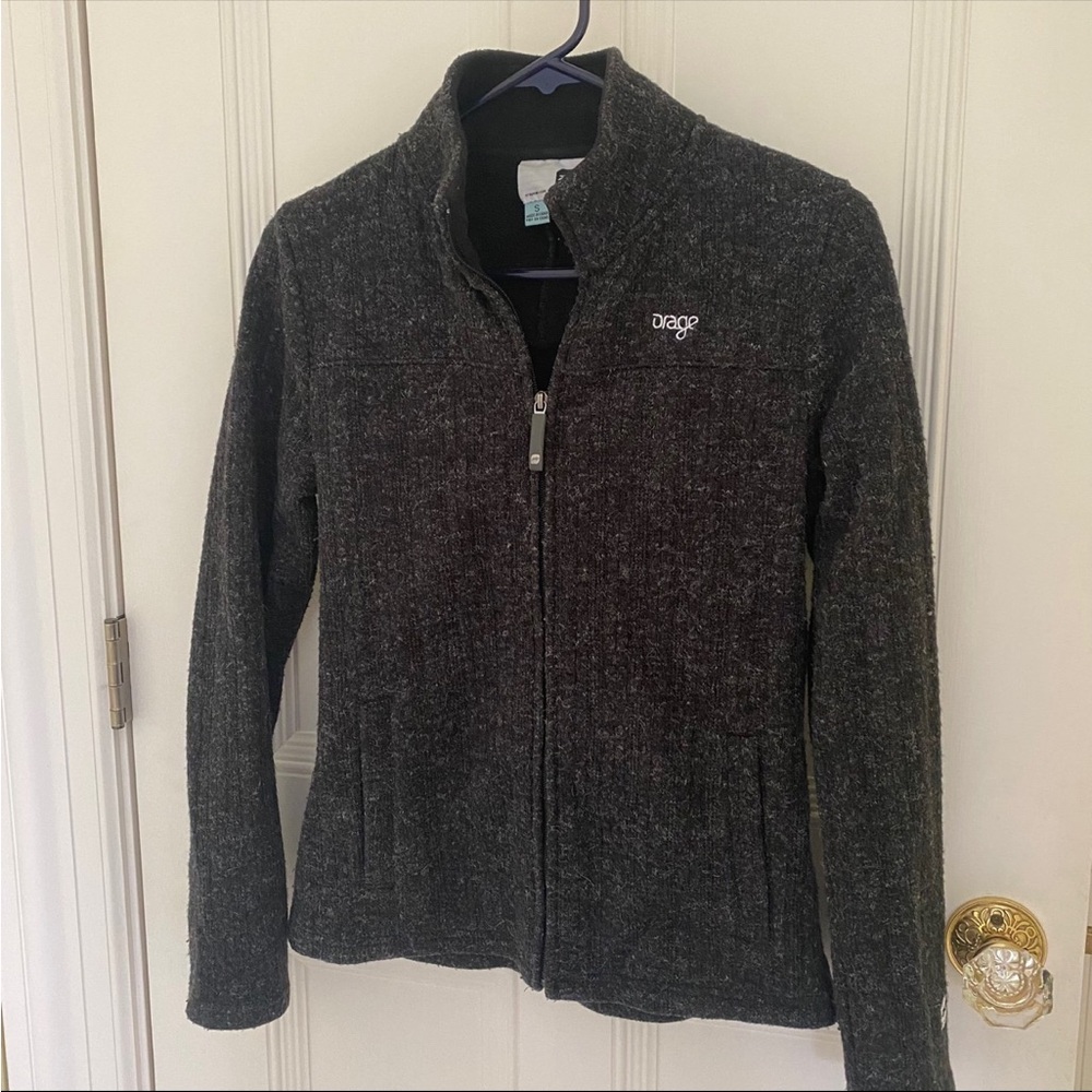 Orage | Black & Grey Full Zip Sweatshirt Jacket